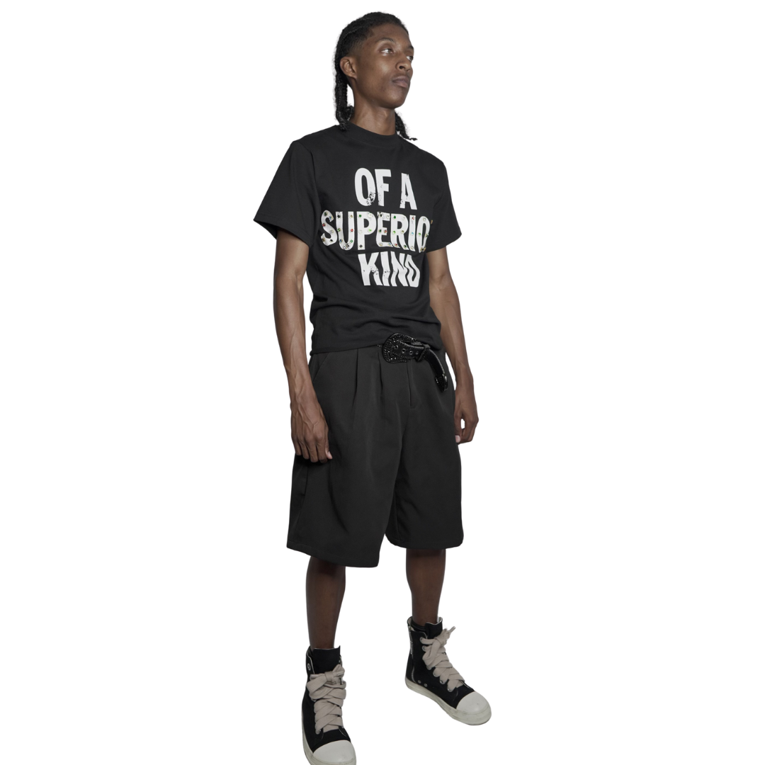 'Dropping Gems' Statement Tee- Black