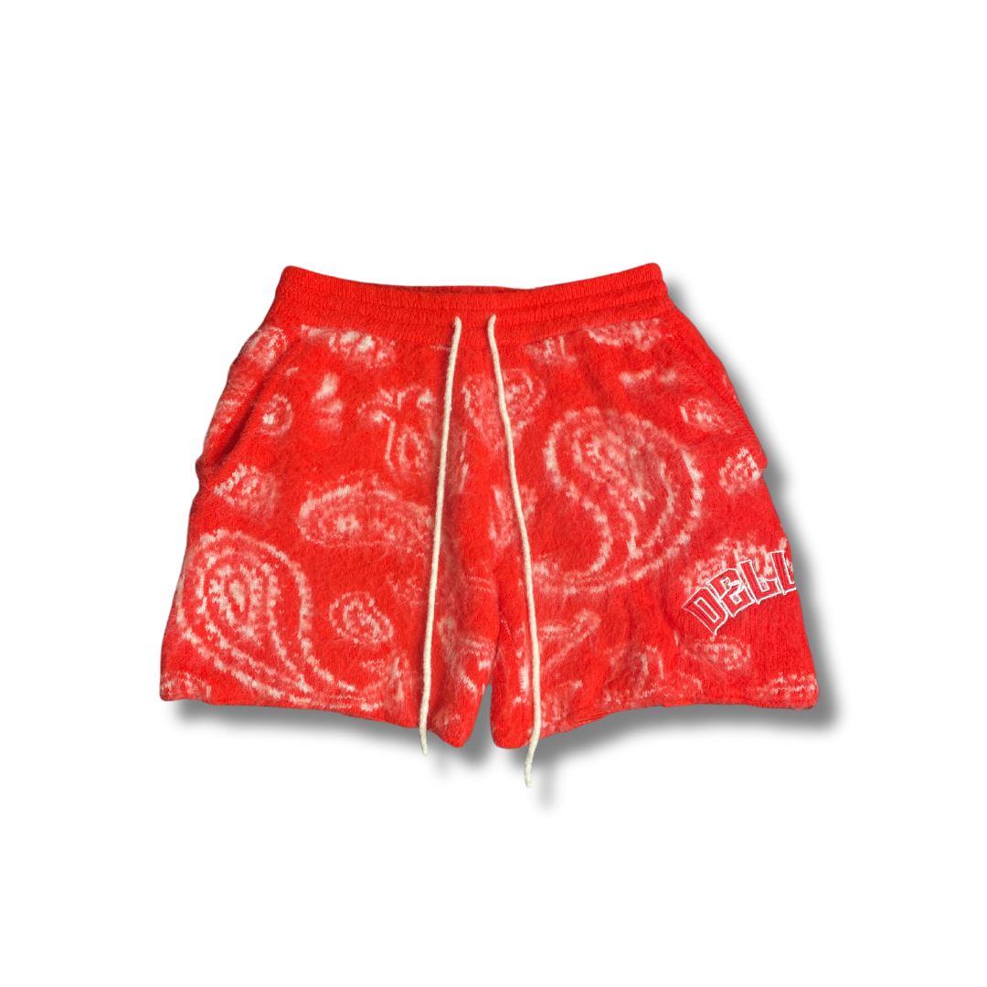 Paisley Mohair Shorts