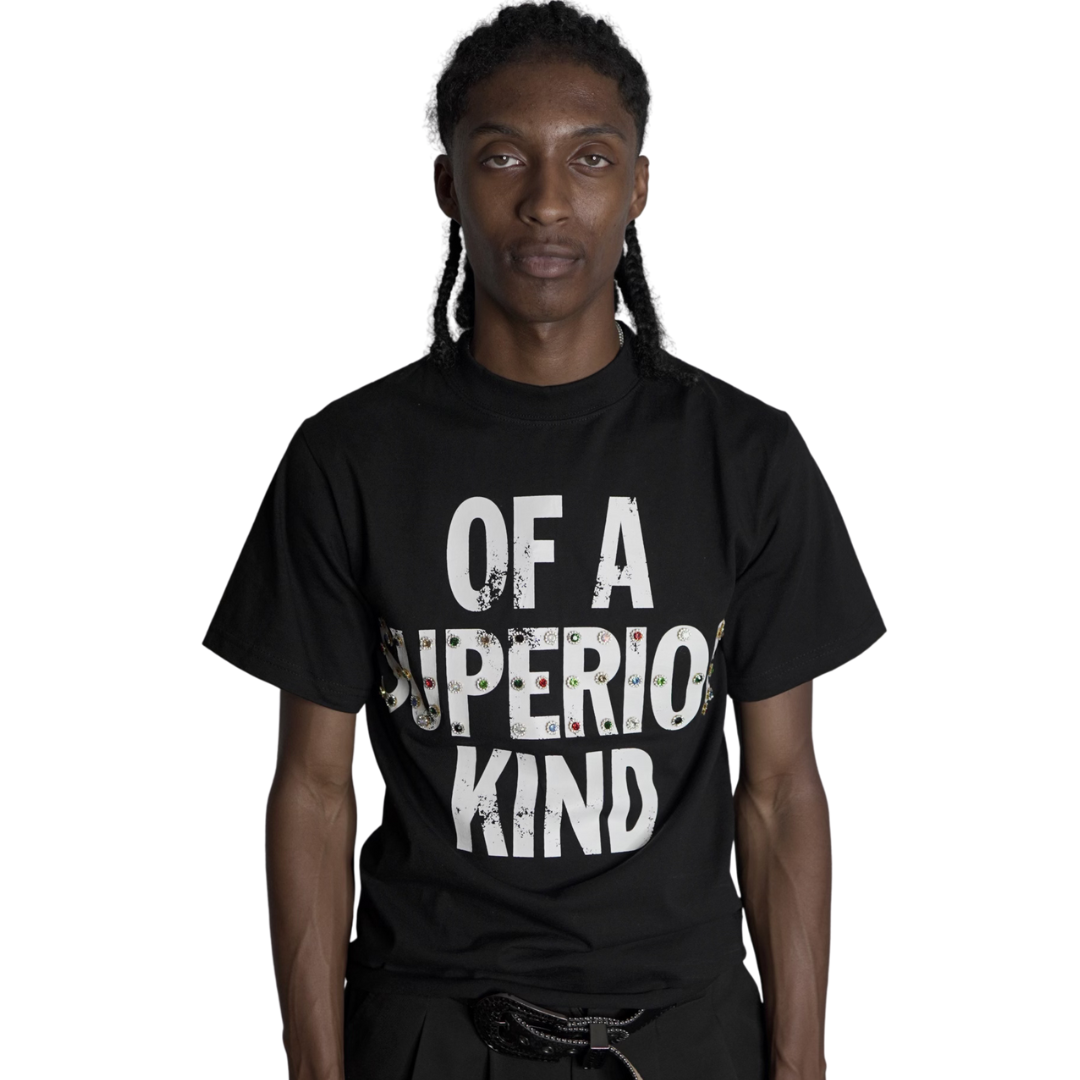 'Dropping Gems' Statement Tee- Black