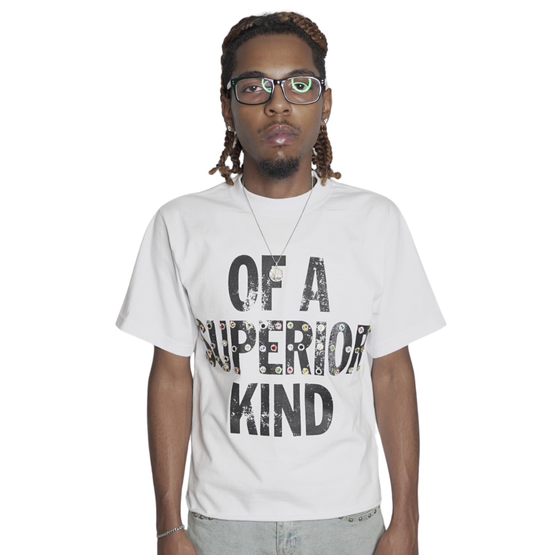 'Dropping Gems' Statement Tee- White